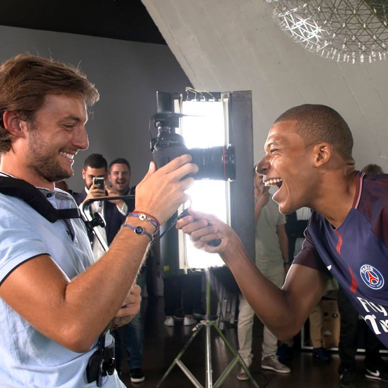 Behind the scenes with Kylian Mbappe agency 90